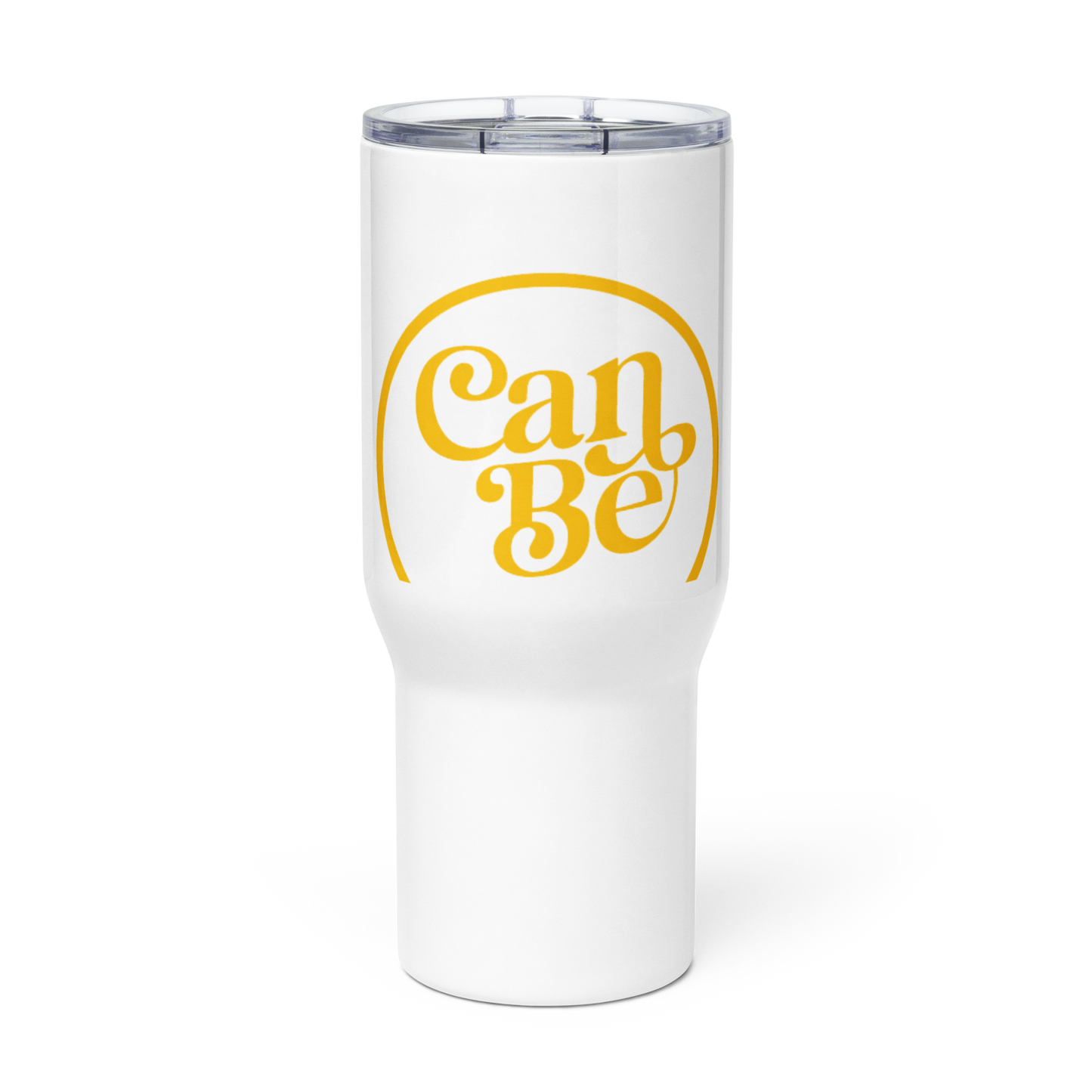 Travel mug with a handle