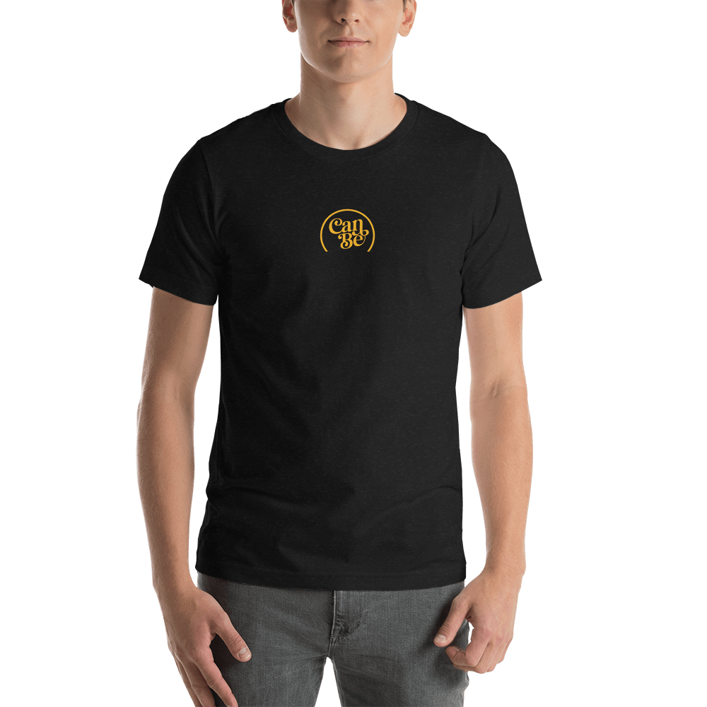 CanBe Black Heather / XS CanBe CBD Centre Crest t-shirt - Unisex