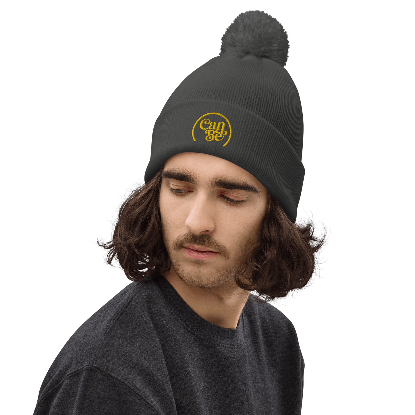 CanBe Graphite Grey CanBe CBD Pom pom beanie - Unisex