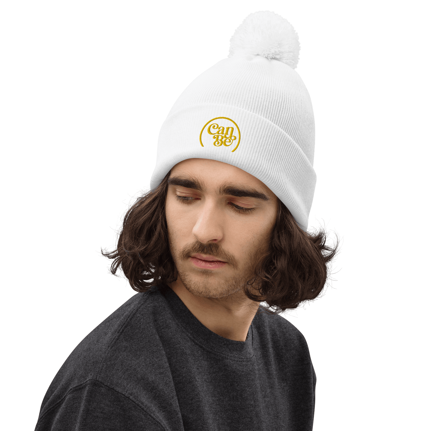 CanBe White CanBe CBD Pom pom beanie - Unisex
