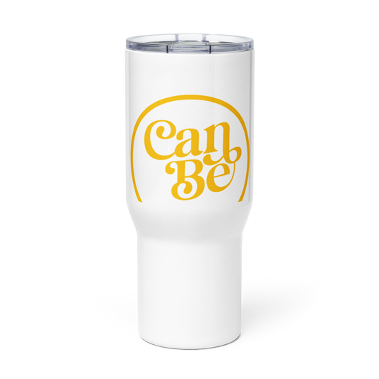 Travel mug with a handle